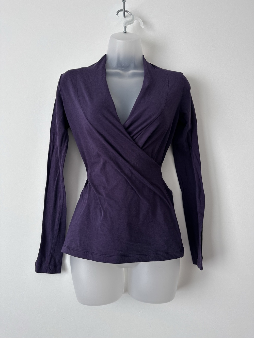 y2k purple wrap top
